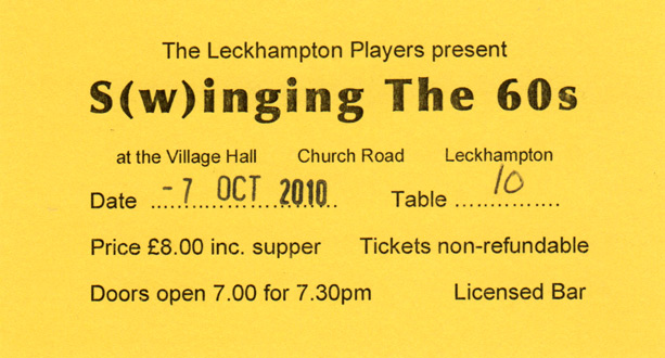 S(W)INGING THE 60s Ticket